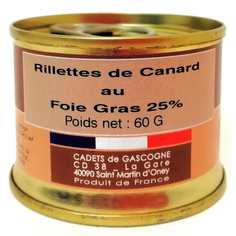 Conserve de Rillettes de Canard au Foie Gras...