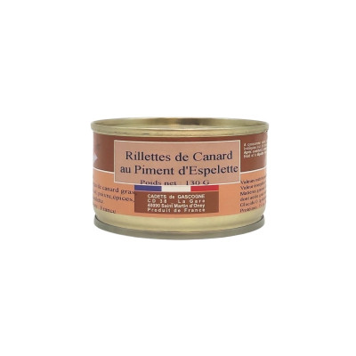 Rillettes de canard au piment d'Espelette