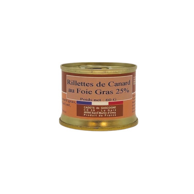 Rillettes de canard au foie gras