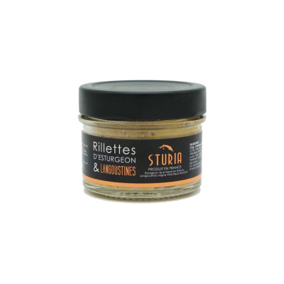 Rillettes d'esturgeons et langoustine - Sturia