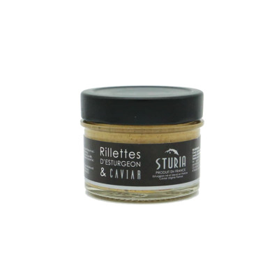 Rillettes d'esturgeons et caviar - Sturia