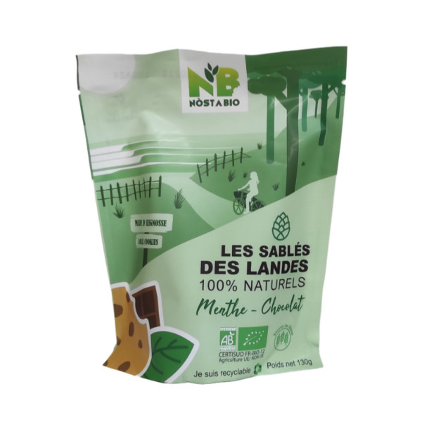 Sablés des Landes menthe chocolat - Nostabio