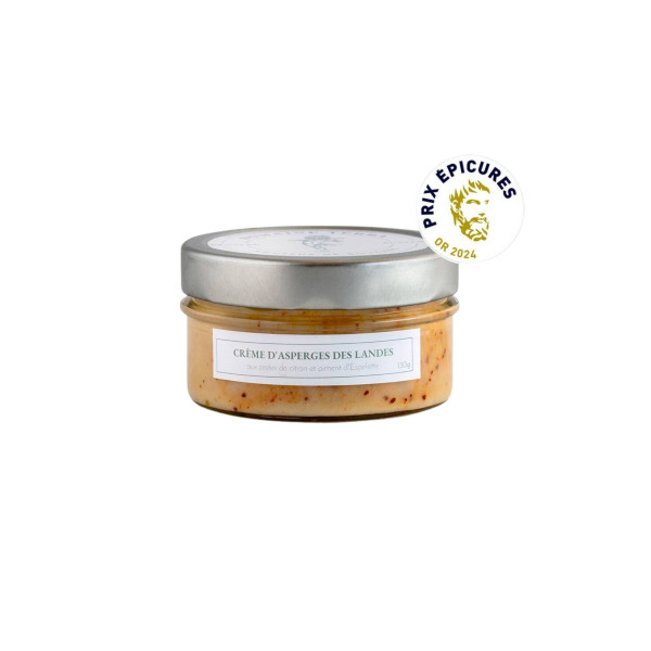 Crème de pointes d'asperges des Landes zestes de citron & piment d'Espelette - Domaine Terra