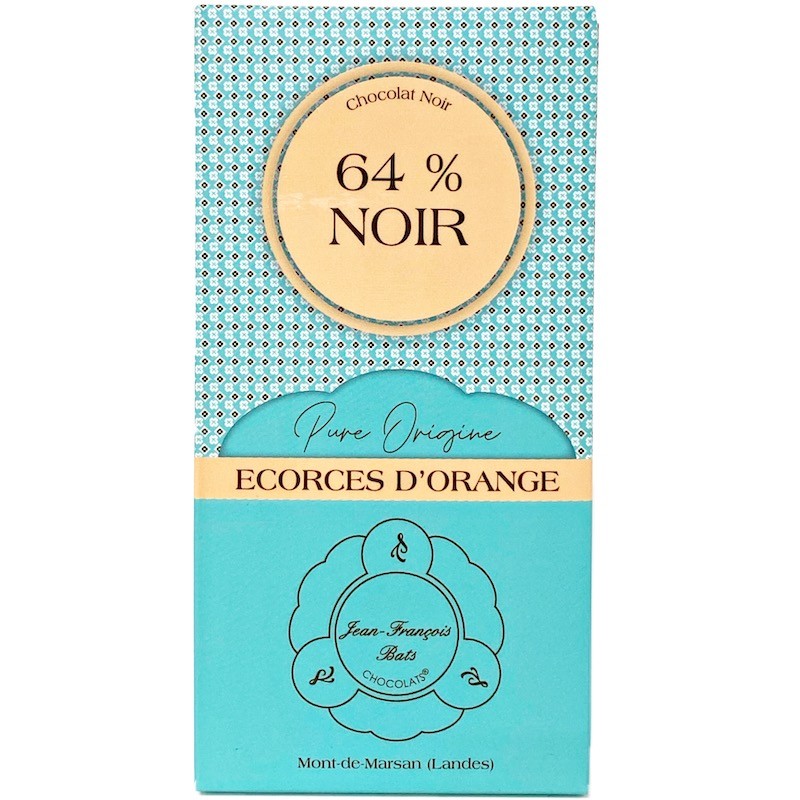 Tablette de Chocolat JF BATS - 64% Noir -...