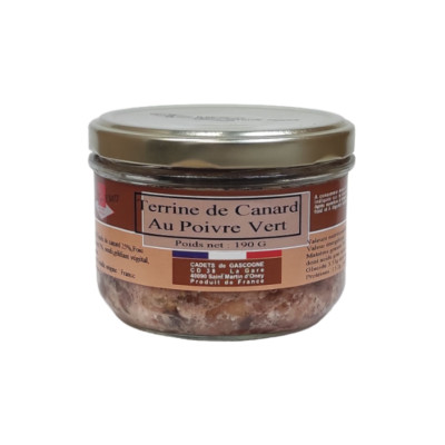 Terrine de canard au poivre vert