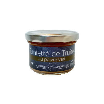 Émietté de truite au poivre vert