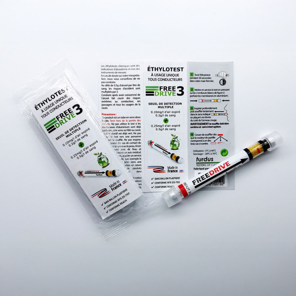 Ethylotest tous conducteurs (2 seuils de détection)