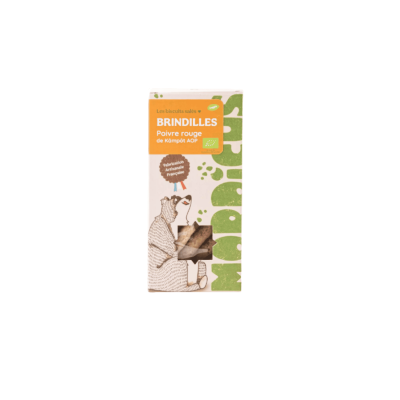 Brindilles au poivre rouge de Kampôt AOP - Biscuiterie Mordicus