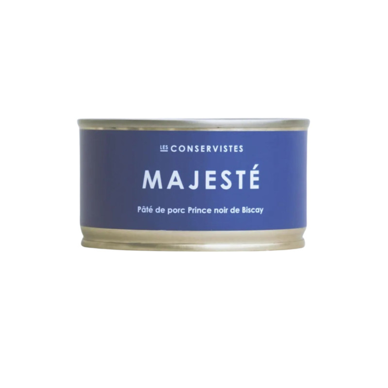 Majesté - Pâté de porc Prince noir de Biscay - Les Conservistes Majesté - Pâté de porc Prince noir de Biscay - Les Conservistes