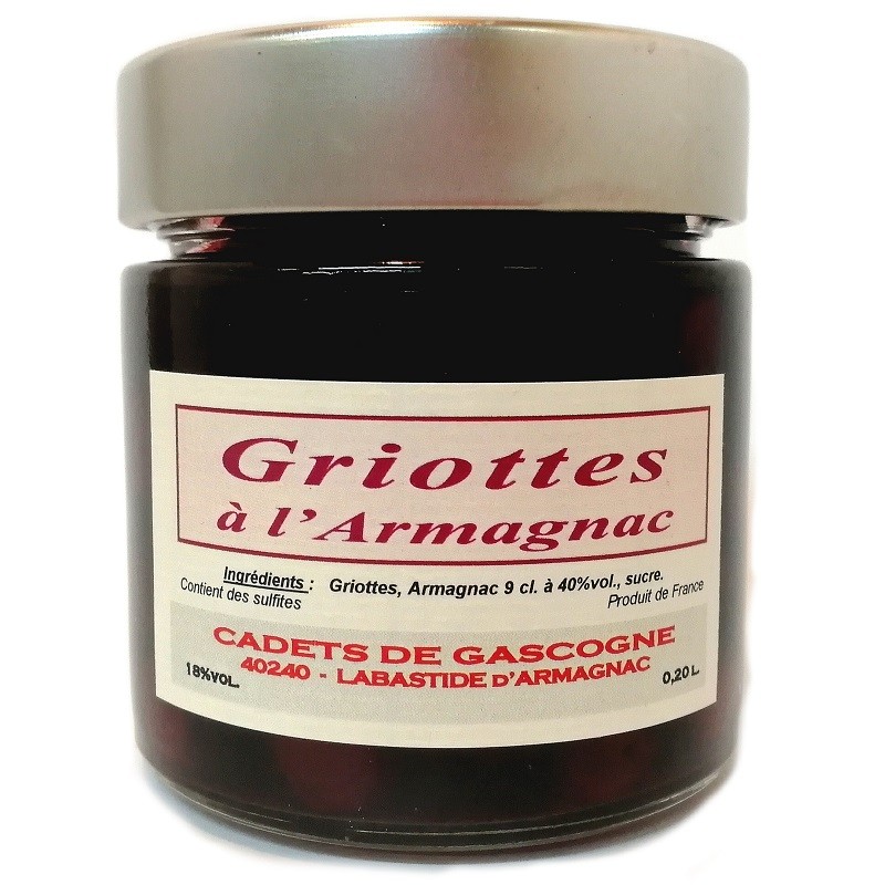 Griottes à l'Armagnac - 0,20cl