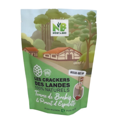 Crackers brebis piment d' Espelette Nostabio