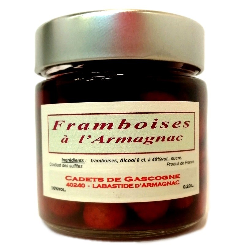 Framboises à l'Armagnac - 0,20cl