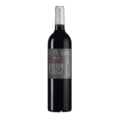 Le fil rouge sur le bouchon rouge