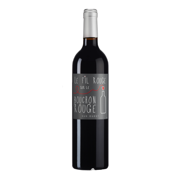 Le fil rouge sur le bouchon rouge