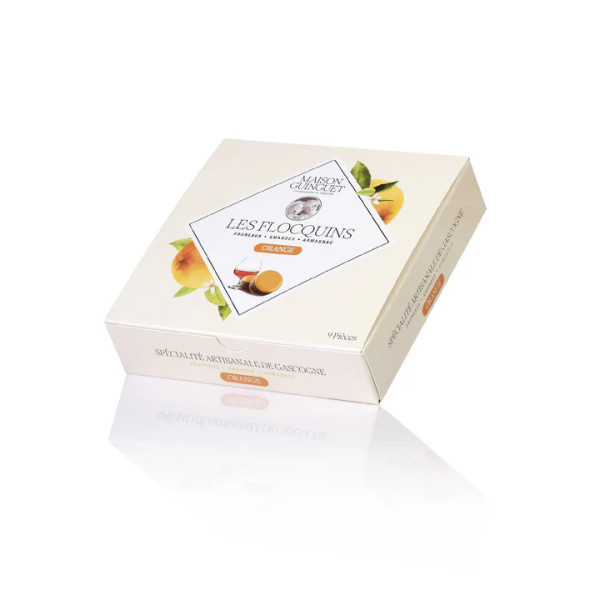 Flocquins à l'orange - boîte de 9 - Maison Guinguet